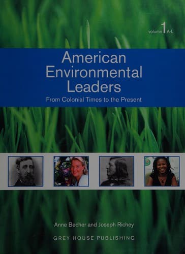 Cover of American Environmental Leaders by Anne Becher