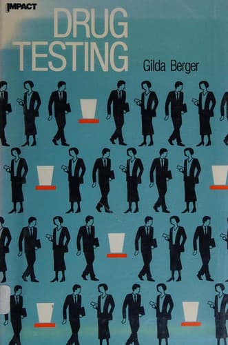 Cover of Drug testing by Gilda Berger