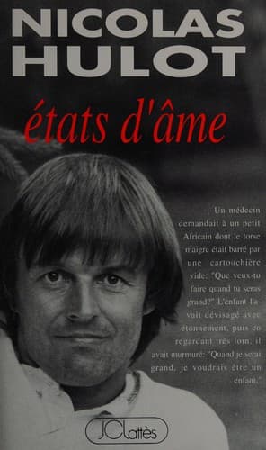 Cover of E ́tats d'âme by Nicolas Hulot