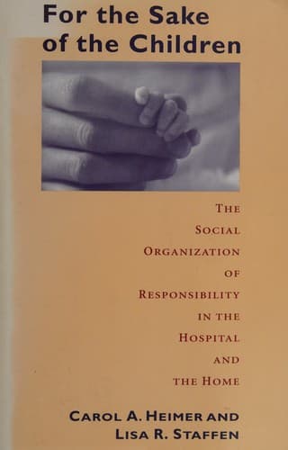 Cover of For the sake of children by Carol Heimer