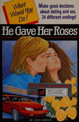 Cover of He gave her roses by Vicki Grove