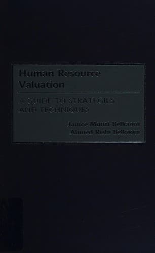 Cover of Human resource valuation by Janice Monti-Belkaoui