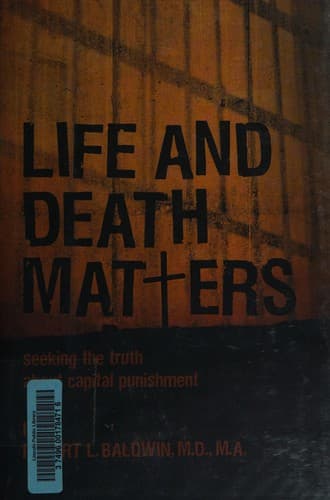 Cover of Life and death matters by Robert Baldwin