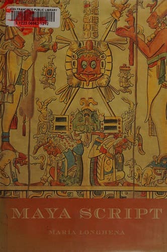 Cover of Maya script by María Longhena