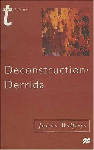 Cover of Deconstruction, Derrida by Julian Wolfreys