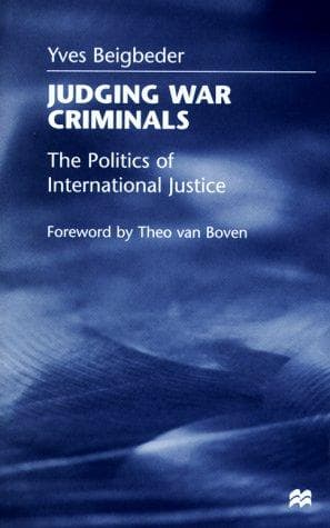 Cover of Judging war criminals by Yves Beigbeder