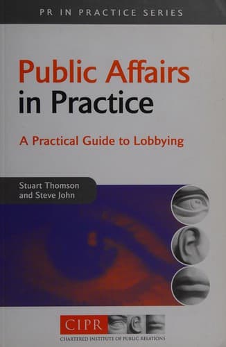 Cover of Public affairs in practice by Stuart Thomson