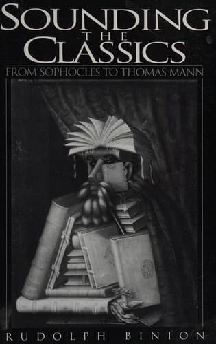 Cover of Sounding the classics by Rudolph Binion