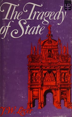 Cover of The tragedy of state by J. W. Lever