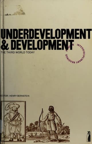 Cover of Underdevelopment & Development by Henry Bernstein
