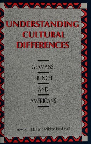 Cover of Understanding cultural differences by Edward Twitchell Hall