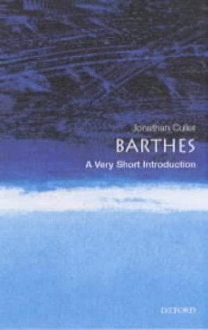 Cover of Barthes by Jonathan Culler