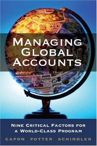 Cover of Managing global accounts by Noel Capon