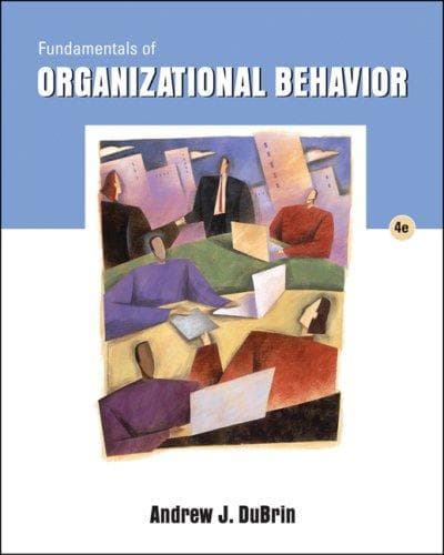 Cover of Fundamentals of Organizational Behavior by Andrew J. DuBrin