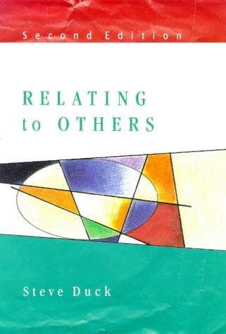 Cover of Relating to others by Steve Duck
