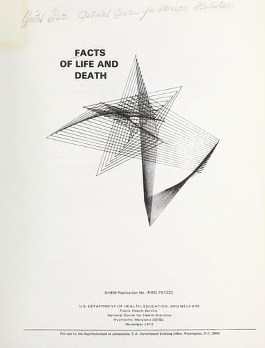 Cover of Facts of life and death by National Center for Health Statistics (U.S.)