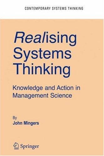 Cover of Realising Systems Thinking by John Mingers
