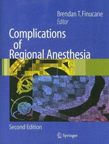 Cover of Complications of Regional Anesthesia by Brendan T. Finucane