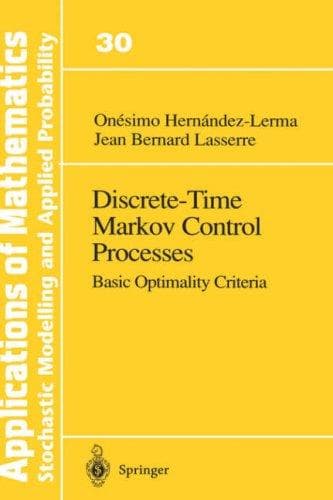 Cover of Discrete-time Markov control processes by O. Hernández-Lerma