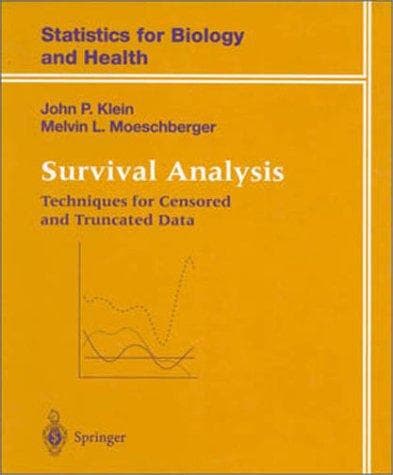 Cover of Survival analysis by John P. Klein