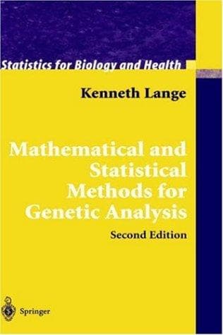 Cover of Mathematical and statistical methods for genetic analysis by Kenneth Lange