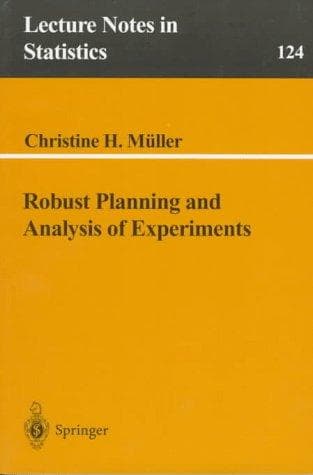 Cover of Robust planning and analysis of experiments by Christine H. Müller
