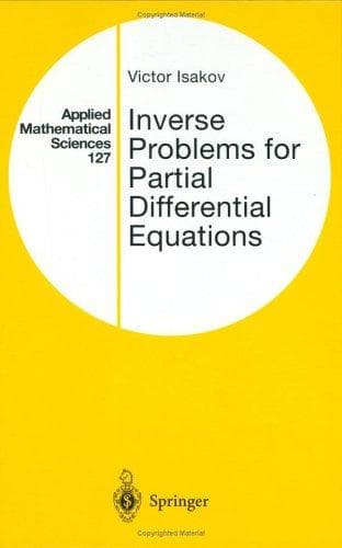 Cover of Inverse problems for partial differential equations by Victor Isakov