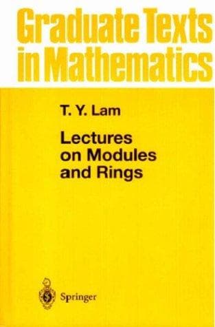 Cover of Lectures on modules and rings by T. Y. Lam