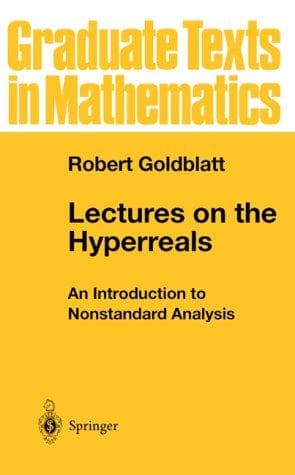 Cover of Lectures on the hyperreals by Robert Goldblatt