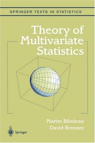 Cover of Theory of multivariate statistics by Martin Bilodeau