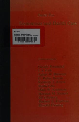 Cover of Economists and health care by Daniel M. Fox
