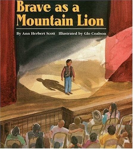 Cover of Brave as a mountain lion by Ann Herbert Scott