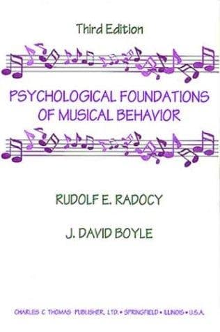 Cover of Psychological foundations of musical behavior by Rudolf E. Radocy
