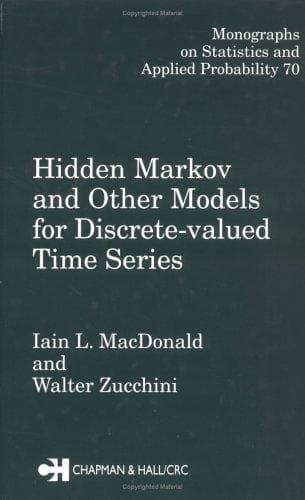 Cover of Hidden Markov and other models for discrete-valued time series by Iain L. MacDonald