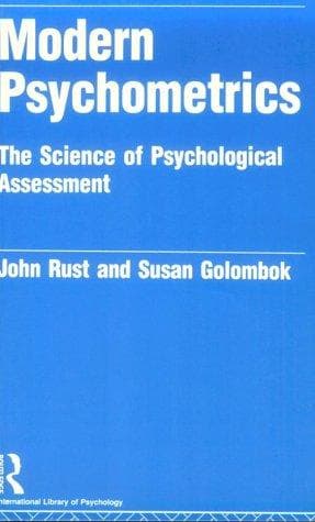 Cover of Modern psychometrics by John Rust