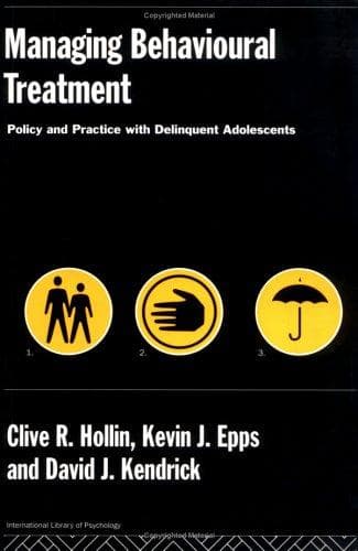Cover of Managing behavioural treatment by Clive R. Hollin