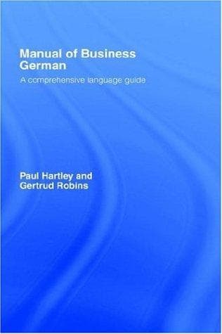 Cover of Manual of business German by Paul Hartley