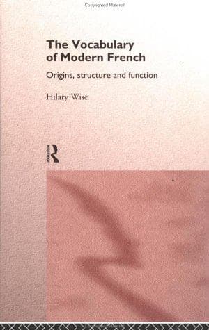 Cover of Vocabulary of modern French by Hilary Wise