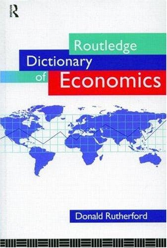 Cover of Routledge dictionary of economics by Rutherford, Donald