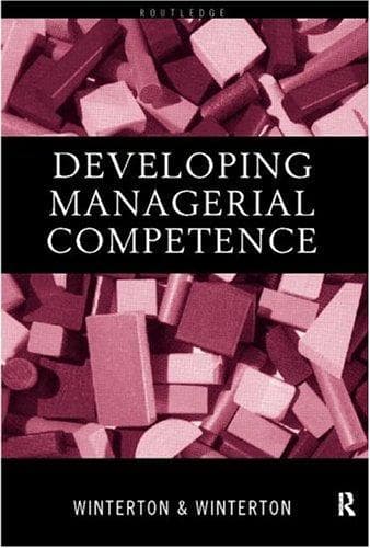Cover of Developing managerial competence by Jonathan Winterton