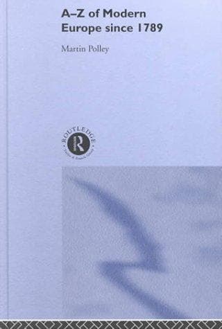 Cover of A-Z of modern Europe since 1789 by Martin Polley