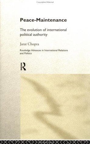 Cover of Peace-maintenance by Jarat Chopra