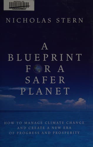 Cover of A blueprint for a safer planet by N. H. Stern