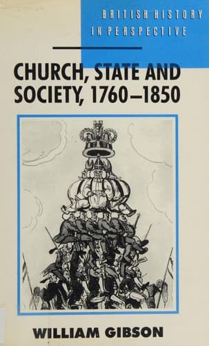 Cover of Church, state, and society, 1760-1850 by William Gibson