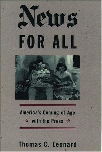 Cover of News for all by Thomas C. Leonard