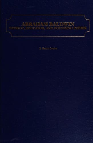 Cover of Abraham Baldwin by Coulter, E. Merton