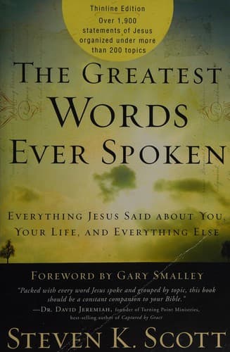 Cover of The greatest words ever spoken by Scott, Steve
