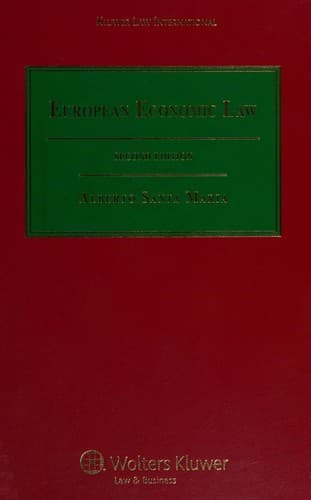 Cover of European economic law by Alberto Santa Maria