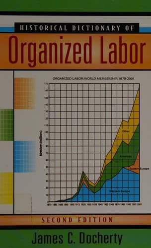 Cover of Historical dictionary of organized labor by Docherty· J. C