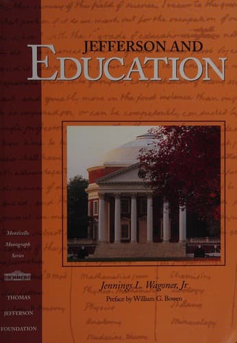 Cover of Jefferson and education by Jennings L Wagoner